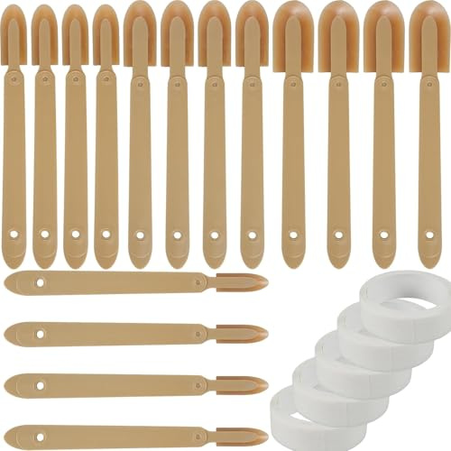 17Pcs Silicone Caulking Tool Kit, Rubber Caulk Finishing and Applicator Tools Set with Caulking Tips, Sealant Remover & Smoothing Tools for Bathroom, Kitchen, Brick, and Skirting