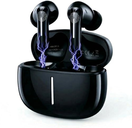 Revono S81A Kabellose In-Ear Kopfhörer Bluetooth 5.4 mit ANC | 50h Akku & HD-Sound durch 13mm Treiber. Inkl. ENC, IPX4 wasserdicht & USB-C. Voll kompatibel mit iOS und Android