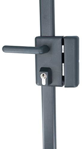 Vachette Serrure en applique multipoints verticale à poignée, MULTIBLINDE série 8800, Tirant Gauche, Certifiée A2P, Haute sécurité, 3 points de fermeture, 4 clés VIP+ brevetées incluses, Gris