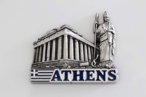 3D City Metal Fridge Magnets Country Holiday Souvenir London Paris NewYork Berlin Dubai Amsterdam Rome Prague Milan Barcelona Venice (Athens)