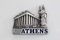 3D City Metal Fridge Magnets Country Holiday Souvenir London Paris NewYork Berlin Dubai Amsterdam Rome Prague Milan Barcelona Venice (Athens)