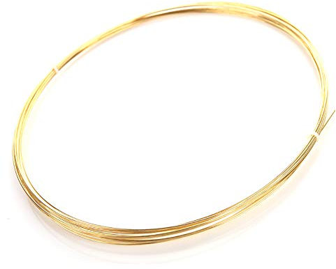 SOFIALXC Alambre de latón para hacer joyas de alambre de 5 m de diámetro de 2,5 mm