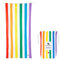 Dock & Bay Beach Towel - Quick Dry, Sand Free - Compact, Lightweight - 100% Recycled - Includes Bag - Summer - Rainbow Skies - Extra Large (200x90cm, 78x35)