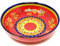 Verano Spanish Ceramics Classic Spanish Hand Painted Decorative Floral Pattern Serving Dishes Food Bowls - 26cm Daisy Chains