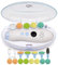 Wiederaufladbarer Baby-Nageltrimmer 22 in 1, elektrische Nagelfeile, zusätzliche 13 Ersatzstücke, Baby-Nagelset, Zehennägel für Neugeborene und Kleinkinder (wiederaufladbar, WeißBlau)