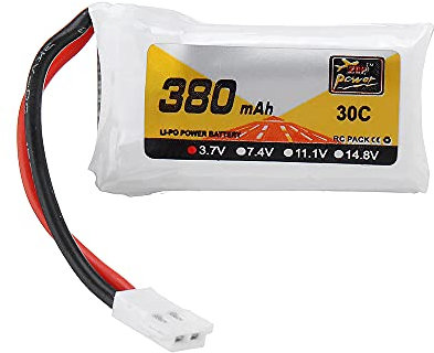 KINGDUO 3.7V 380Mah 30C 1S Lipo Batterie Prise Blanche pour Drone Rc