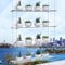 ZerzSemp Estantes acrílicos colgantes para ventanas, altura ajustable, transparente, para colgar en la pared, soporte para plantas para cultivar hierbas, flores