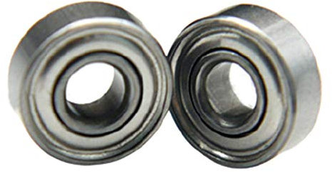 Unifizz Eisenabdeckungs-Kugellager, Rillenkugellager, 607ZZ, 7 x 19 x 6 mm, vorgeschmierte Kugellager für Räder, Elektromotoren, Anwendungen aus Hartstahl, Silber, 2 Stück