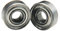 Unifizz Eisenabdeckungs-Kugellager, Rillenkugellager, 607ZZ, 7 x 19 x 6 mm, vorgeschmierte Kugellager für Räder, Elektromotoren, Anwendungen aus Hartstahl, Silber, 2 Stück
