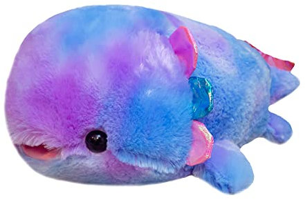 Nettes Weiches Fisch Plüschtier, 37cm Realistische Fisch Kuscheltier Plüschtier Puppen Cartoon Meerestier Plüsch Kissen Hauptdekorationen Geburtstagsgeschenk für Kinder Jungen Mädchen, Lila