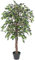 Requena Artificial Tree with Lifelike Leaves in Black Plastic Pot, 120cm (OAK2737-1)