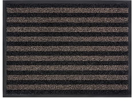 Fußmatte MAASTRICH mit Streifenmuster, Farbe:braun