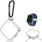 Portable Wireless Charger, Compatible with Apple Watch Series 7/6/5/4/3/2/1/SE, Magnetic Charger with USB Adapter for Traveling, Fast Charging Keychain for iWatch (Silver)