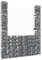 Tidyard Panier de Gabion Mur de Gabion en Forme de U avec 2 Poteaux Fer 140x20x200 cm