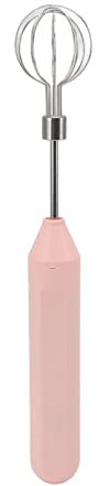 Elektrischer Handmixer, Einfache Bedienung, Batteriebetriebener Handmilchaufschäumer für zu Hause (Rosa)