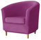 GYHH Samt Tub Stuhlhussen,Club Chair Schonbezug Elastisch Stretch Sofahusse Husse Wanne Stuhlhussen Für Clubsessel Loungesessel Cocktailsessel Schonbezüge (18# Purple,2-STÜCK)