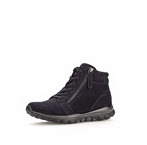Gabor Damen Schnürstiefeletten, Frauen Stiefeletten,Wechselfußbett,uebergangsstiefel,schnürboots,Winterschuhe,warm,Ocean (Mel.),38.5 EU / 5.5 UK