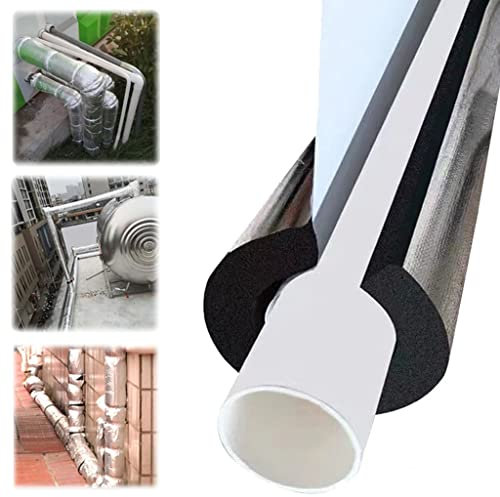 DXHYYM Rohrisolierung 22mm 27mm 34mm 43mm 48mm 60mm 76mm 89mm 108mm 120mm Selbstklebend 20/30mm Isolierung Isolierschlauch, Schaumisolierrohr, wasserdichte Rohrisolierung