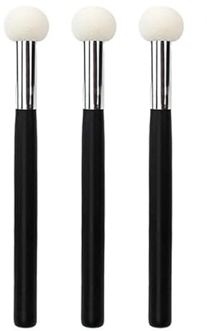 Concealer-Schwamm, kleiner Pilzkopf-Pinsel, rund, Make-up-Schwamm, Puderquaste für Frauen, für den täglichen Gebrauch, Weiß, 3 Stück
