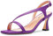 Castamere Donna Medio Tacco Heel Aperte sulla Punta Slingback Estate da Matrimonio Ballo Cute 6.5 CM Heels Viola 41 EU