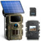 VOOPEAK Wildkamera mit Solarpanel, 2K 36MP Wildkamera mit Nachtsicht Bewegungsaktiviert, Wildtierkamera IR mit 32GB SD Karte und 2,0'' LCD Bildschirm IP66 Wasserdicht für die Wildtierüberwachung
