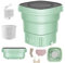 Mini Lavatrice Portatile, 8L Pieghevole Lavatrice da Campeggio Piccola con Centrifuga, Lavatrice Con Tubo di Scarico ad Alta Velocità per Biancheria Intima, da Viaggio, Campeggio, Dormitori
