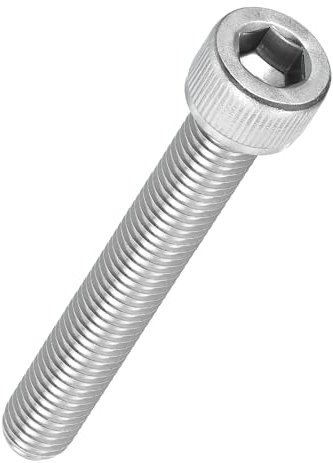 Kozelo 2pz Viti a Testa Cilindrica Esagono Incassato-[M10-1.5 x 70mm] Acciaio Inossidabile 304 Chiave Bussola Esagonale Filettatura Completa per Motore Elettrico Stampante 3D, Argento