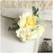 LIBANGRONG-888 Kunstblumen in der Vase Simulation Blumen Kamelie Pfingstrose Rosen Hochzeit Blumen DIY Blumenstrauß Rosa Begonie Hausgarten Party Dekoration Künstliche Blumen für die Vase(Yellow)
