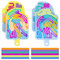 2 Pcs Sensory Activity Board Double Side Silicone Calm Down Fidget Toy,Incluye 24 Cordones de Silicona Stress Relief Toys,Colorful Sensory Toys para Viajes,Alivio de Ansiedad,Estrés,ADHD Autismo