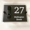 BLINK Acrylic Doorbell House Number Sign (Black)