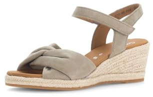 Gabor Damen Sandaletten, Frauen Sandalen,Moderate Mehrweite (G),Strandschuhe,Riemchensandalen,elegant,Sommerschuhe,Schilf (Jute),38 EU / 5 UK