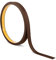 Quest Flachstange Flachleiste Kunststoff Selbstklebend – Länge: 10m – Zierleisten, PVC-Profil für Bau & Dekoration (Braun, 10m x 20mm)