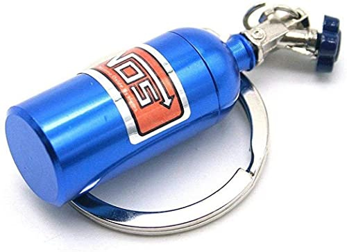 Mini Nitrous Oxide Bottle Keychain Automotive Phone Handbag Pouch Pendant Keychain Gift Charm Accessory 3.9in Excellent popular