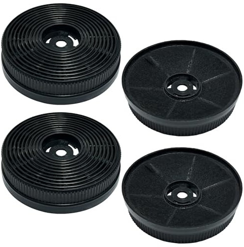 Beaufan MIZ0060 - Set di 4 filtri ai carboni attivi di ricambio compatibile con Respekta CH33060WB CH33060SB CF140