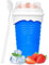 Slushy Maker 500 ml Macchina per Granita in Silicone Frozen Magic Squeeze Cup Smoothie DIY Homemade Smoothie Cup with 2 In 1 Straw And Spoon per l'estate