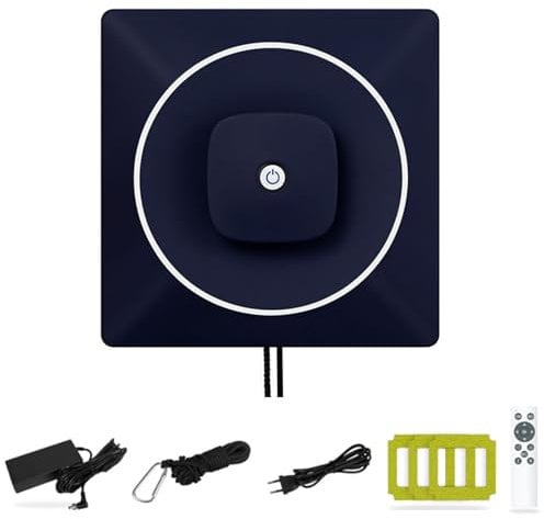 HSSMEUR Window Cleaner Robot with Dual Water Spray Automatic Cleaning Edge Detection Technology Remote Control