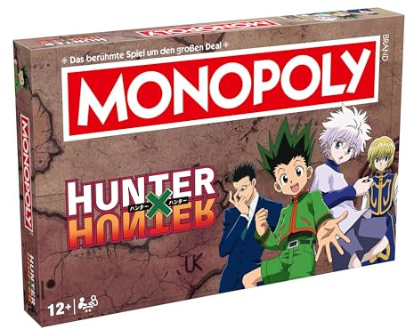 Winning Moves Monopoly Hunter x Hunter Edition - Monopoly Spiel für Fans - Familienspiele Strategie Brettspiele Hunter x Hunter - 2+ Spieler ab 12+ Jahren - Deutsch
