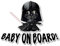 Epic Modz Star Wars Inspired Baby On Board Vinyl Auto Van Truck Bike Stoßstangen-Aufkleber Sicherheit Darth Vader Kind