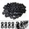 BYSMAH Gutter Hooks for Securing Outdoor Lights, 72Pcs, Black, Plastic Light S Gutter Clips for Hanging Outdoor Christmas String Icicle Fairy Lights