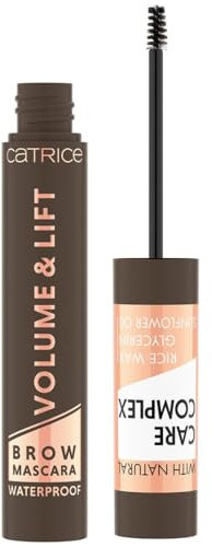Catrice Volume & Lift Brow Mascara Waterproof, Augenbrauen, Nr. 030 Medium Brown, braun, fixierend, natürlich, vegan, wasserfest, Mikroplastik Partikel frei (5ml)