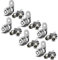 6 Pack Cabinet Locks with Keys, 5/8 Cam Locks Keyed Alike, RV Storage Lock for RV Compartment Door Mailbox Toolbox Locks Replacement Set, Chrome