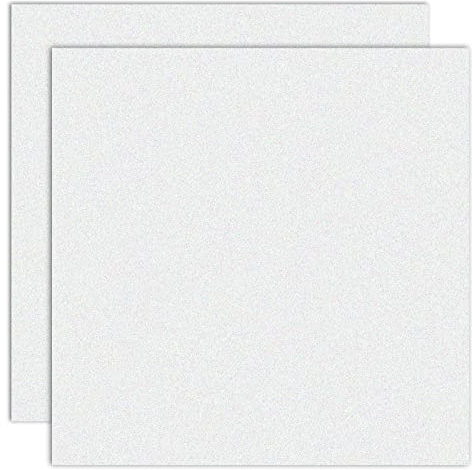 YINUOYOUJIA Weißer Glitzer-Karton, 300 g/m², 30,5 x 30,5 cm, Glitzer-Papier, 300 g/m², perfekt für DIY-Projekte, Scrapbooking, Basteln, Dekorationen, Hochzeiten