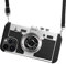 UnnFiko Emily in Paris Phone Case for iPhone 13, Cute Camera Design, 3D Vintage Camera Cover Phone Case with Long Lanyard Compatible with iPhone 13 (Black)
