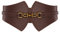 GRACE KARIN Damen Breite Ledergürtel Tied Waspie Gürtel Obi Gürtel zum Schnüren Dunkler Mittelalterlicher Outfit XL Braun