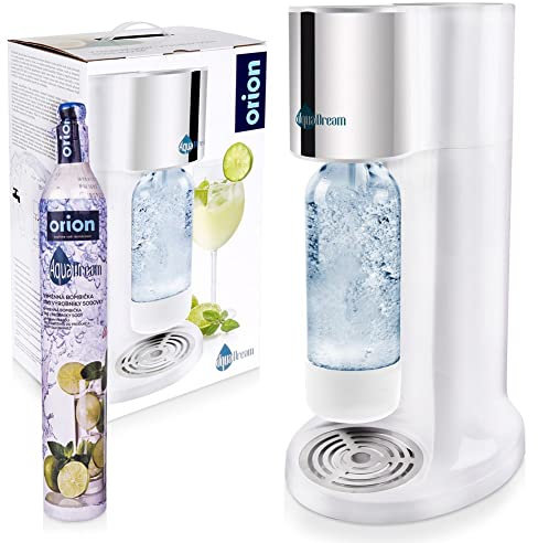 AquaDream C02 Kit de gazéification d'eau potable pour gazéifier l'eau gazeuse pour eau Bouteille de siphon Blanc AquaDream C02