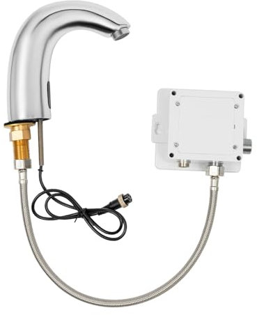 TaNeHaKi Automatischer Sensor Wasserhahn,Batteriebetrieb Waschtischarmatur,Infrarot Sensor Badarmatur,Armatur FüR KüChe Badezimmer