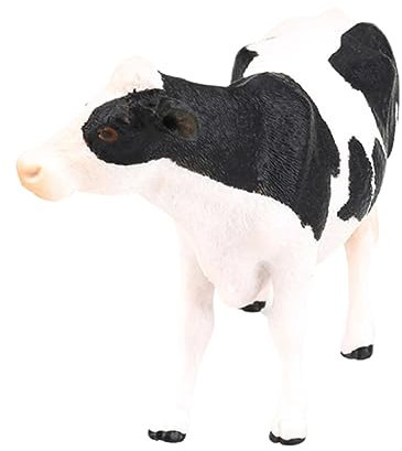 CORHAD 1 Unidad De Estatua De Vaca Lechera De Juguete Simulada Juguetes De Animales Artificiales Modelo De Vaca Adorno De Vaca Lechera Accesorios para Fotos Forma De Vaca Lechera