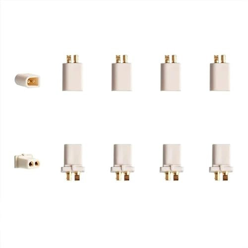 SPARKHOBBY BT2.0 Stecker-Set, männlich, weiblich, Upgrade, Bananen-Pin, Stecker, geeignet für 1S Tiny Whoop Brushless Drohnen Teile (5paris BT2.0 M-F)