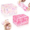 Gytera 2 Stück Stressballs für Kinder und Erwachsene Fidget Spielzeug, Eiswürfel-Fidget Toys, Squeeze Cube Stressbälle Kinder Spielzeug, Cube Anti Stress Spielzeug für Jungen-Mädchen (Rot und Rosa)