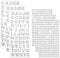 Glitter Letter Stickers, 6 Sheets Self Adhesive Rhinestone Letter Stickers Glitter Silver Alphabet Sticker Bling Crystal Diamond Sticker for DIY Crafts, Scrapbooking, Hats, Bags, Clothes